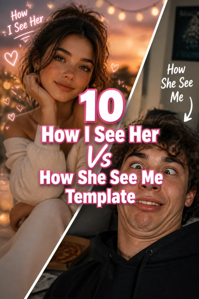 💭 10 How I See Her Vs How She See Me Template
