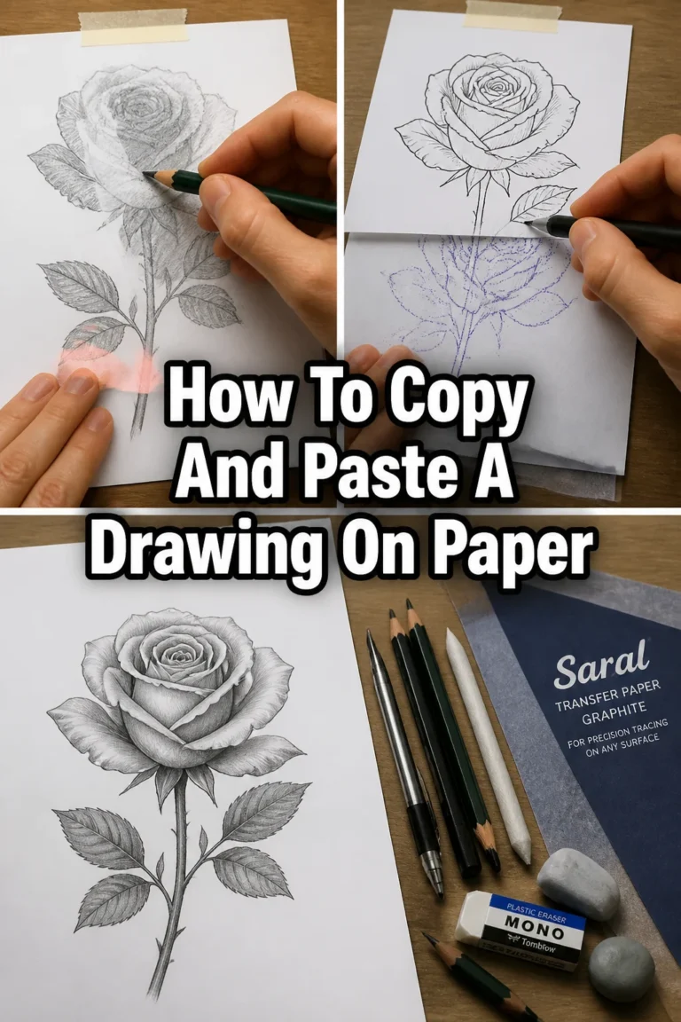 🎨 How To Copy And Paste A Drawing On Paper
