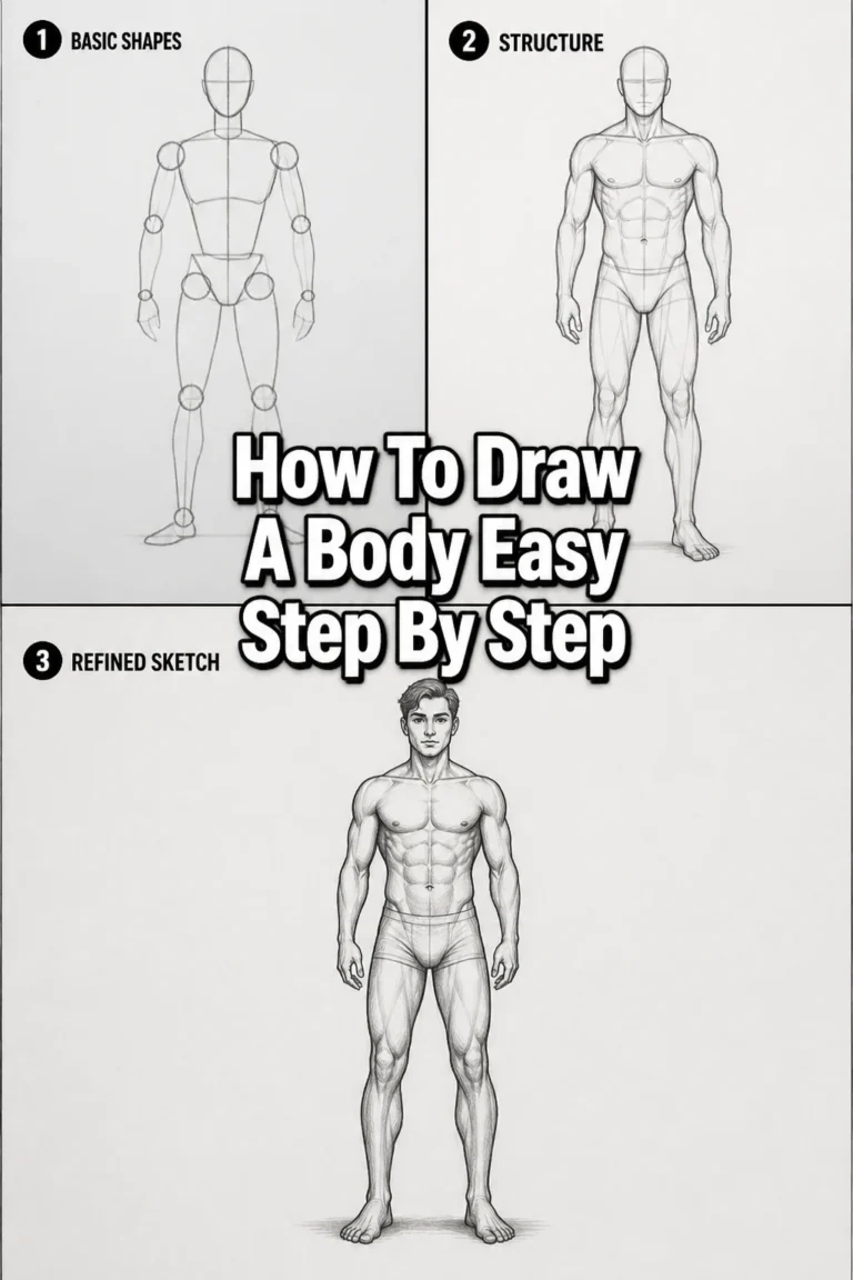 🎨 How To Draw A Body Easy Step By Step