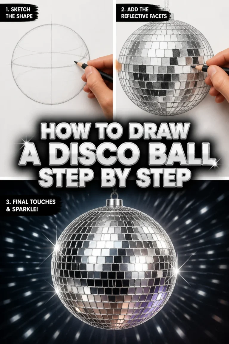 ✨ How To Draw A Disco Ball Step By Step