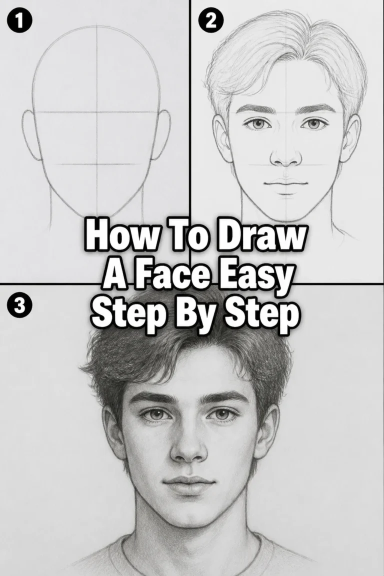 🎨 How To Draw A Face Easy Step By Step