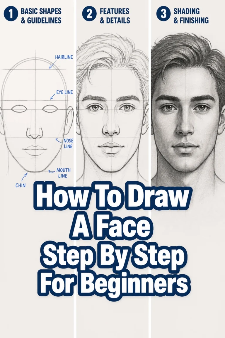 How To Draw A Face Step By Step For Beginners