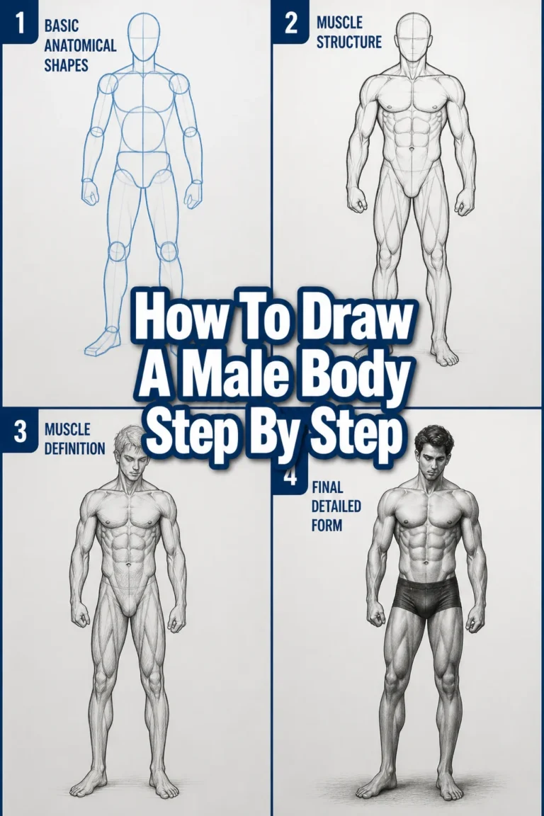 How To Draw A Male Body Step By Step