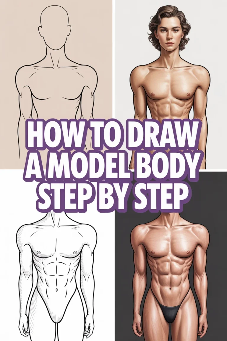 ✏️ How To Draw A Model Body Step By Step