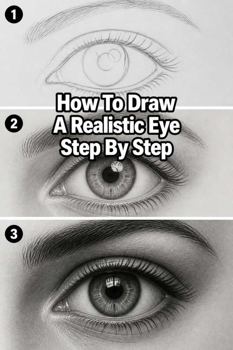 How To Draw A Realistic Eye Step By Step