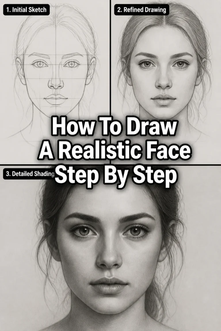 🎨 How To Draw A Realistic Face Step By Step
