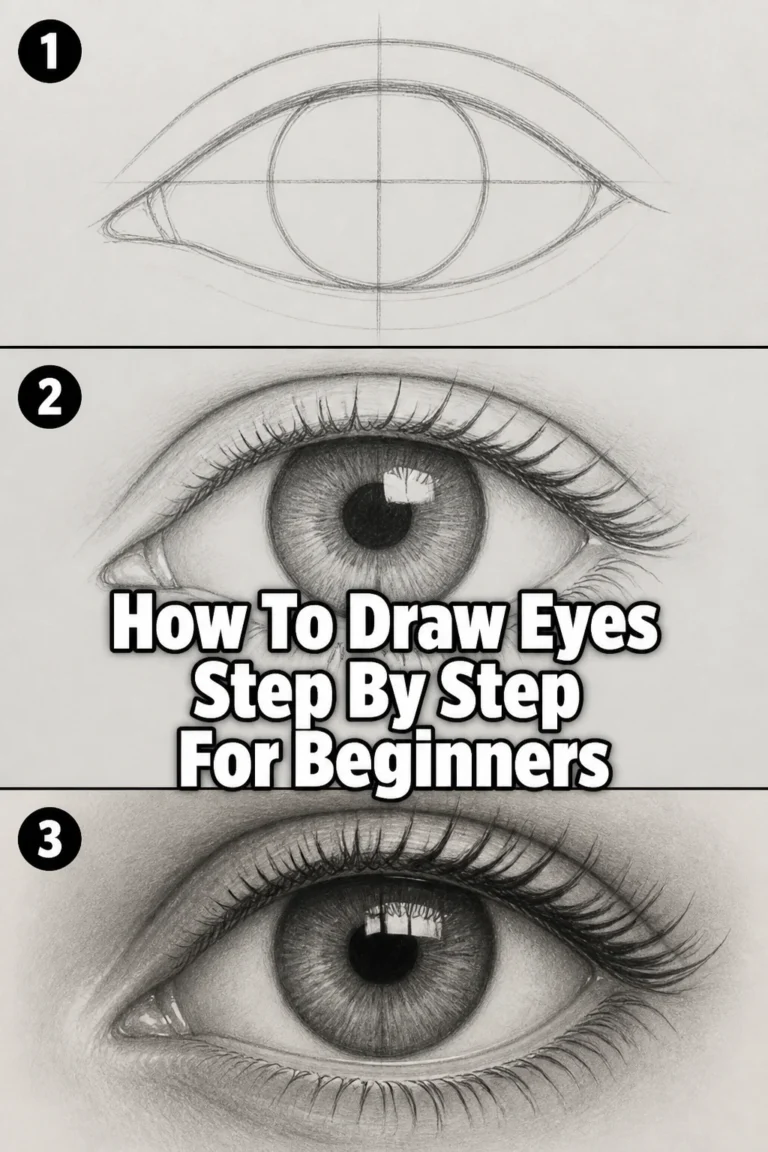 👁️ How To Draw Eyes Step By Step For Beginners