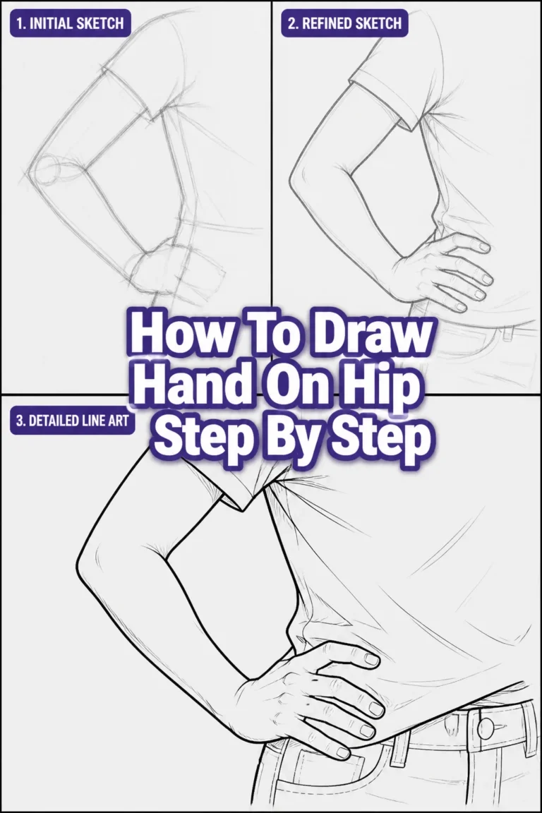 ✍️ How To Draw Hand On Hip Step By Step