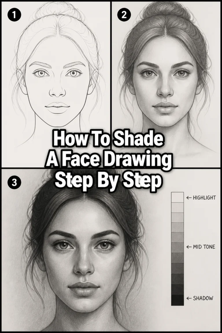 🎨 How To Shade A Face Drawing Step By Step