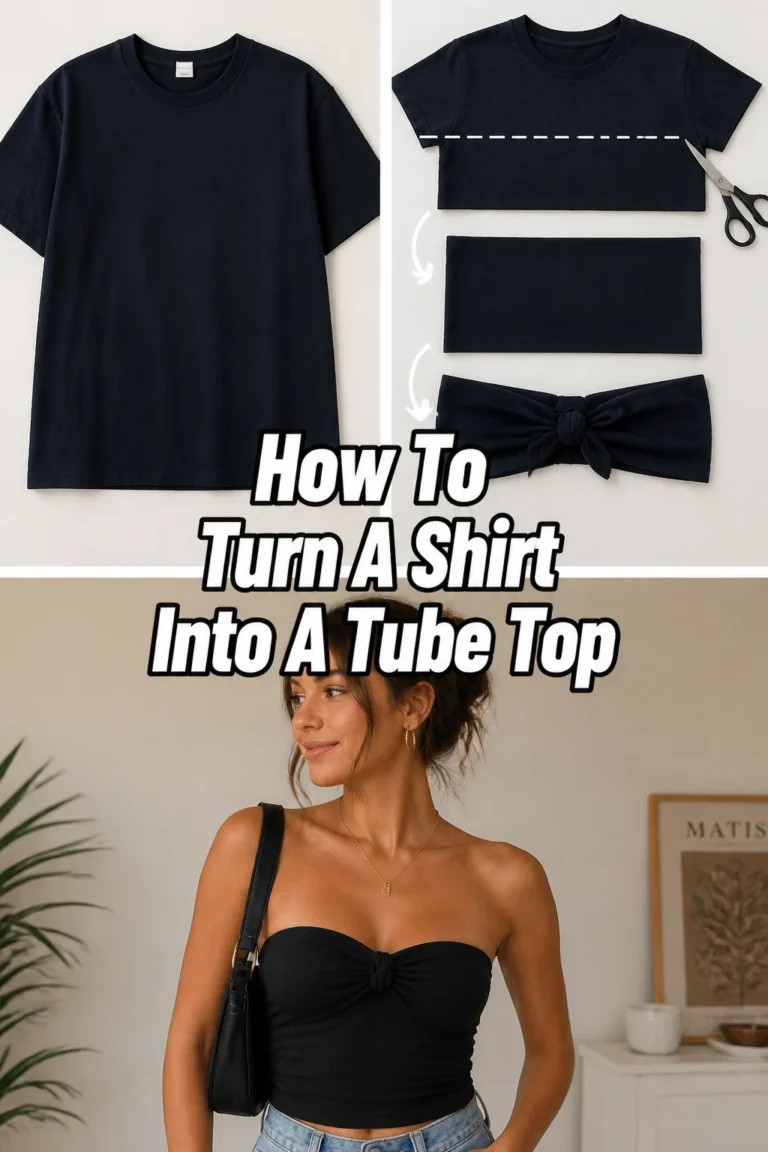 ✂️ How To Turn A Shirt Into A Tube Top