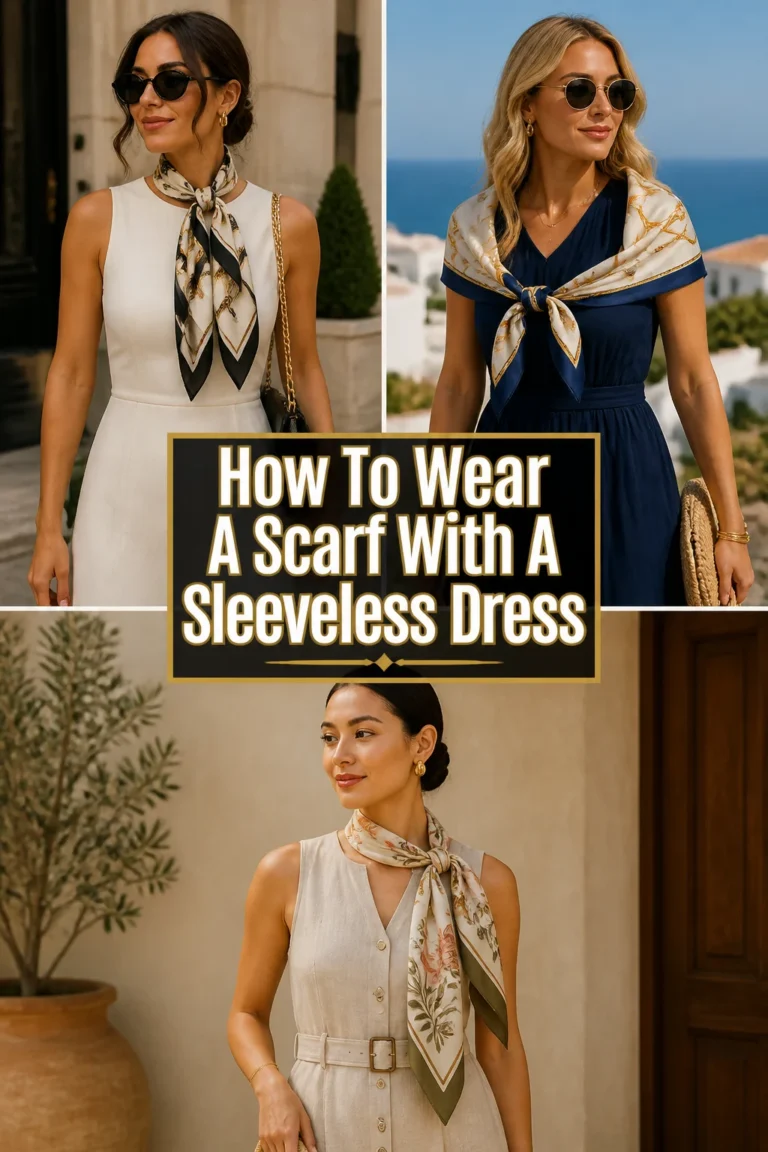 🧣 How To Wear A Scarf With A Sleeveless Dress