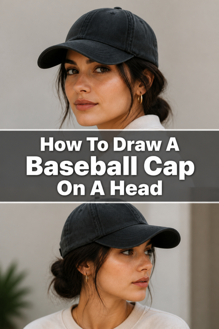 🧢 How To Draw A Baseball Cap On A Head