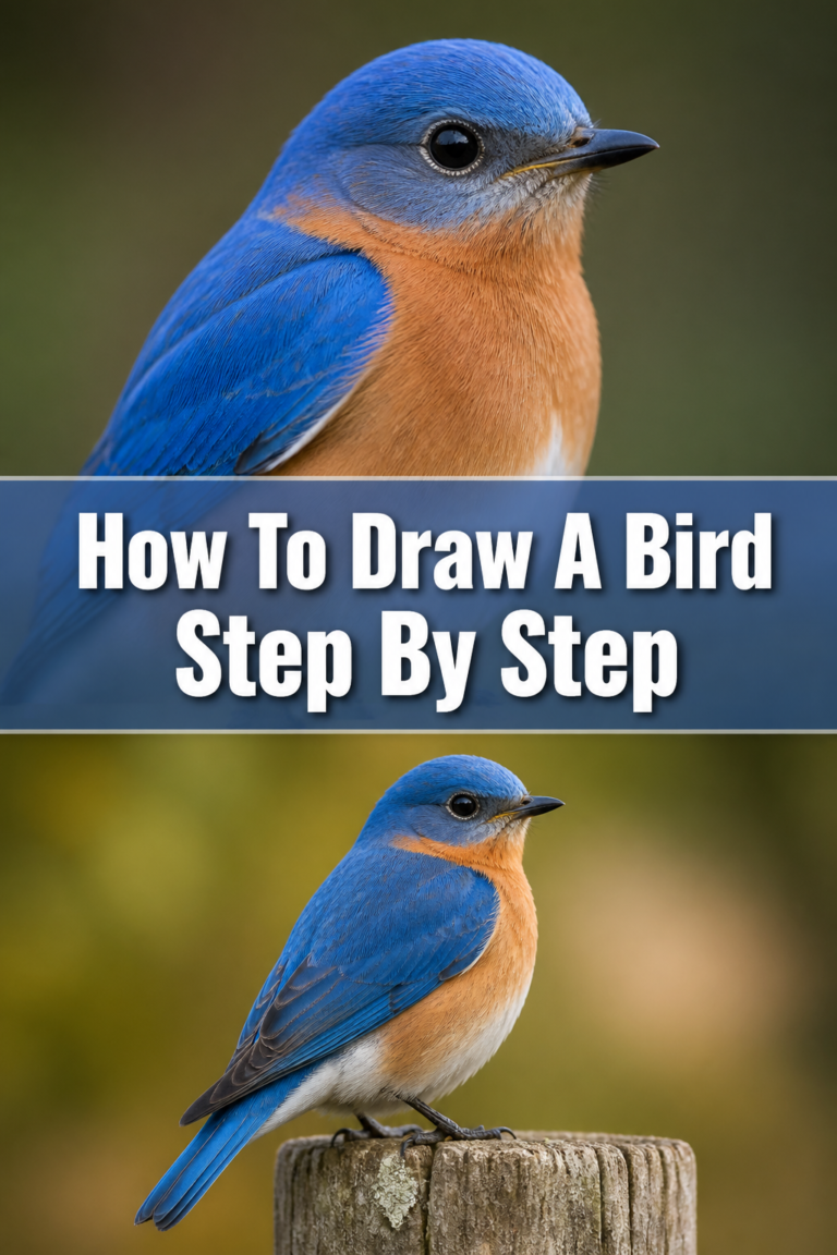 🐦 How To Draw A Bird Step By Step