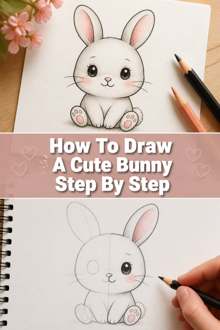 🐰 How To Draw A Cute Bunny Step By Step