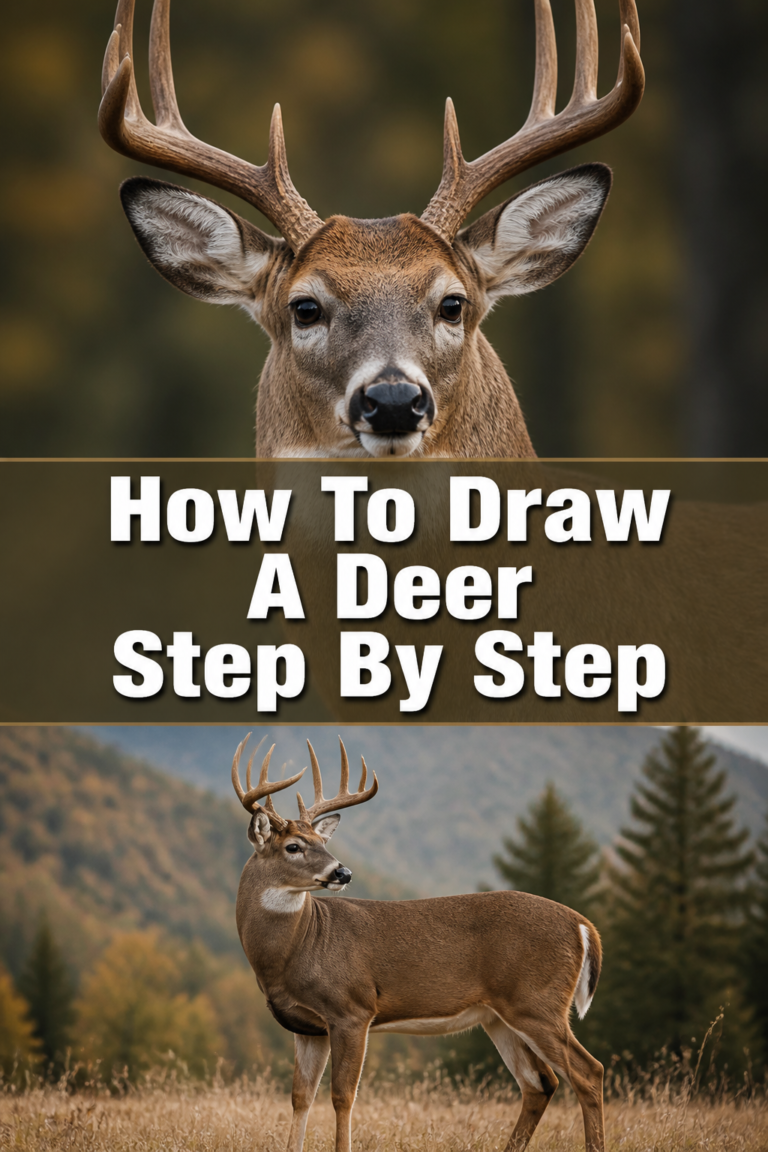 🦌 How To Draw A Deer Step By Step