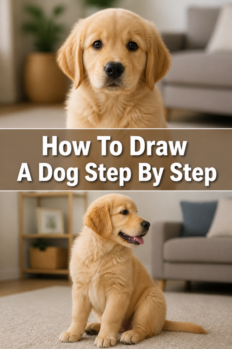🐶 How To Draw A Dog Step By Step