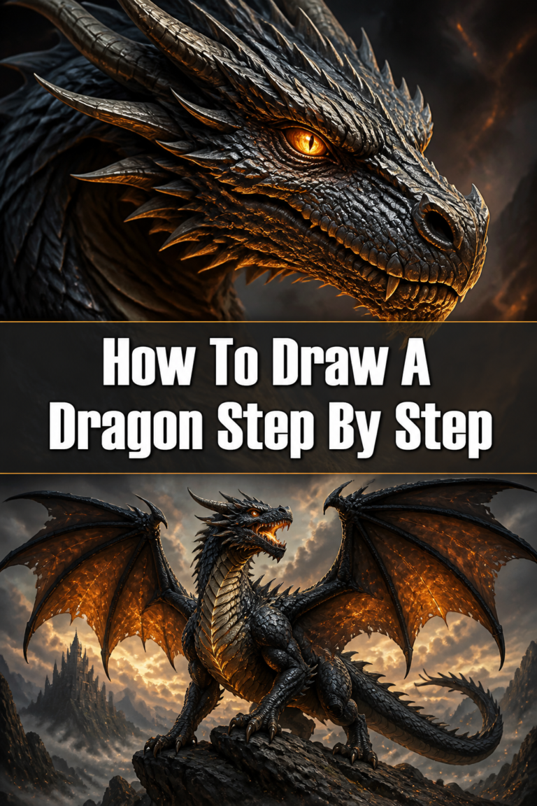 🐉 How To Draw A Dragon Step By Step