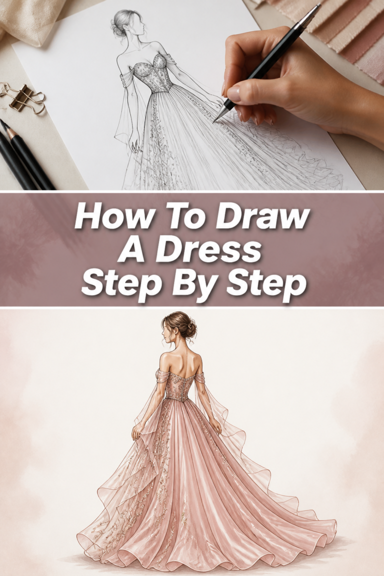 👗 How To Draw A Dress Step By Step