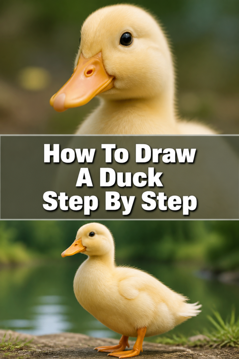 🦆 How To Draw A Duck Step By Step