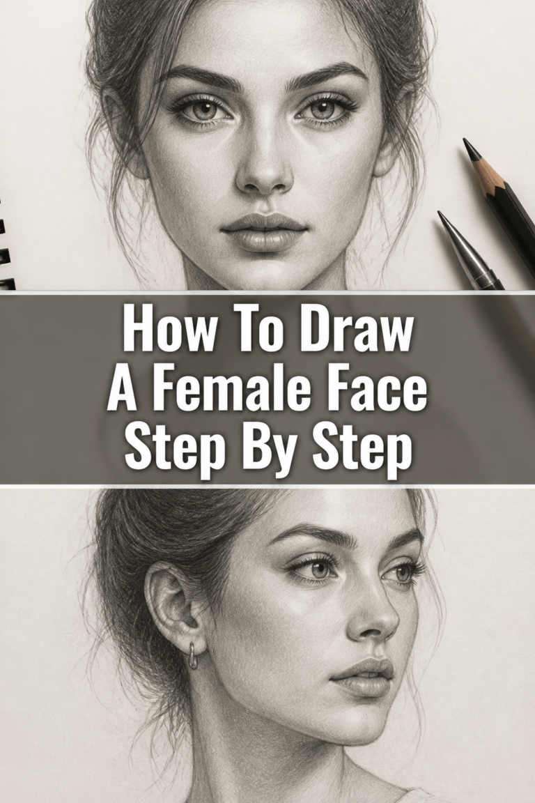 🎨 How To Draw A Female Face Step By Step