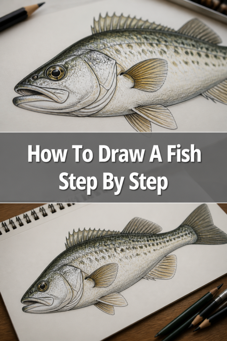 🐠 How To Draw A Fish Step By Step