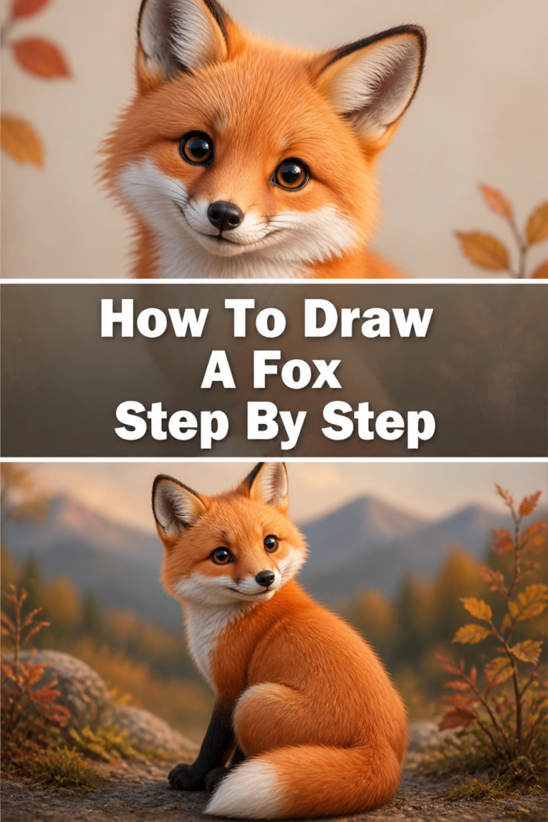 🦊 How To Draw A Fox Step By Step