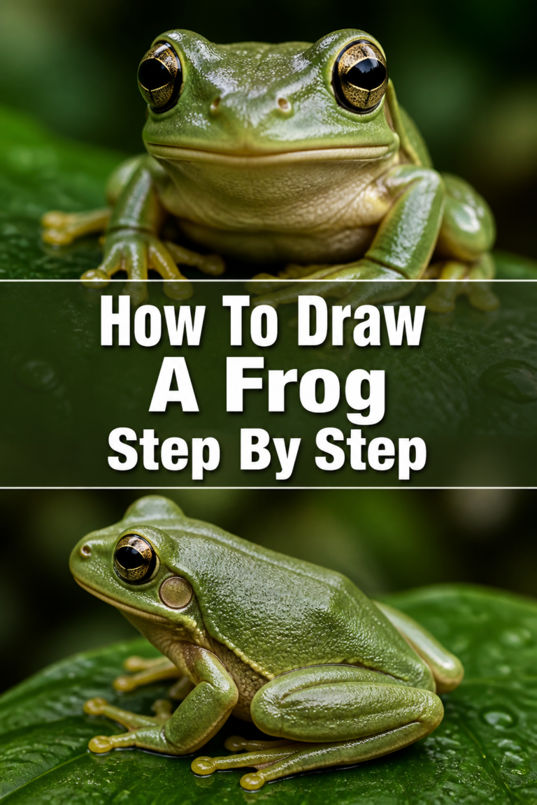 🐸 How To Draw A Frog Step By Step