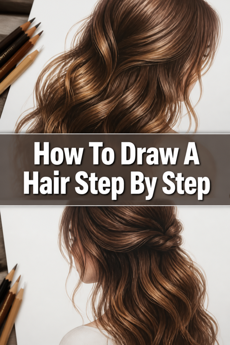 🎨 How To Draw A Hair Step By Step