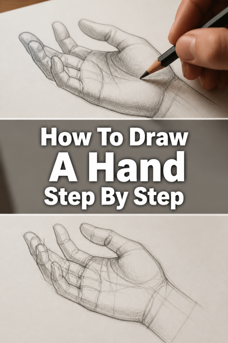 👋 How To Draw A Hand Step By Step