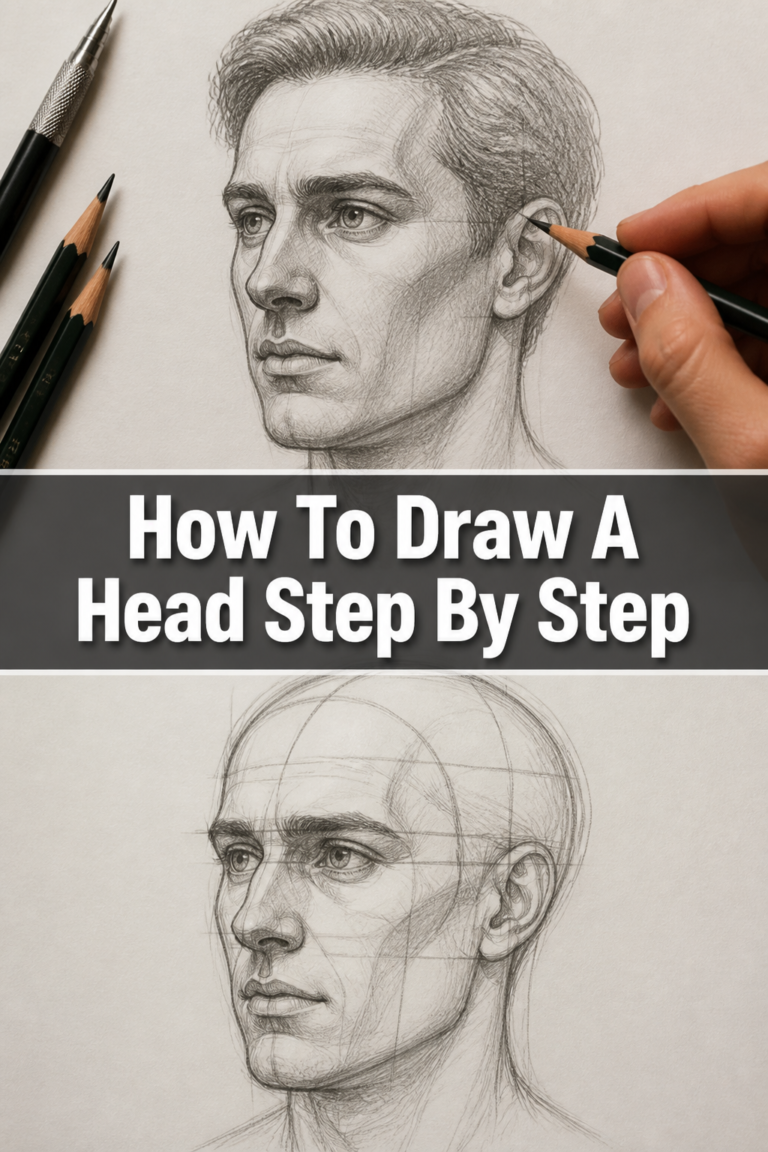 🎨 How To Draw A Head Step By Step