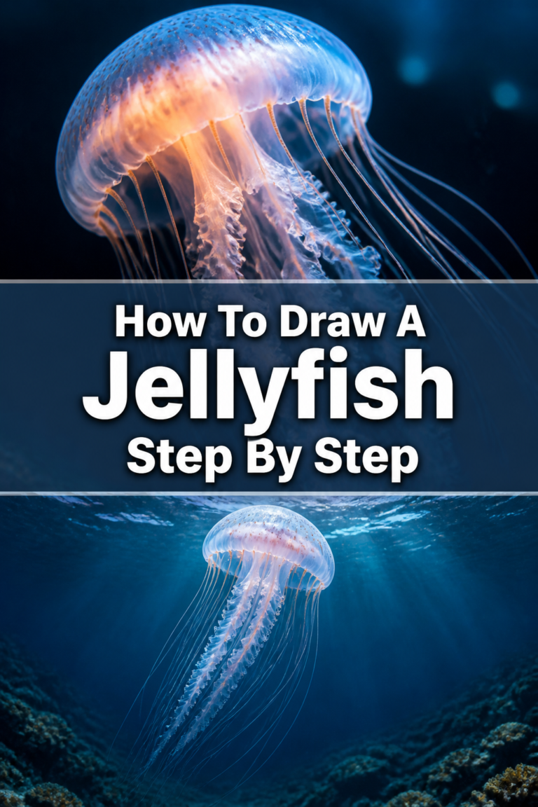 How To Draw A Jellyfish Step By Step