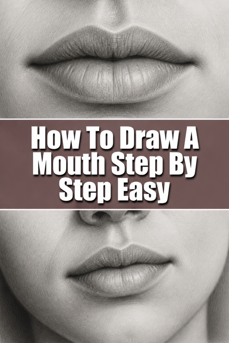 👄 How To Draw A Mouth Step By Step Easy