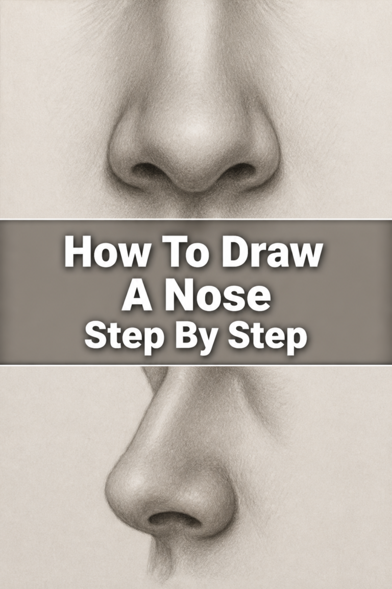 👃 How To Draw A Nose Step By Step
