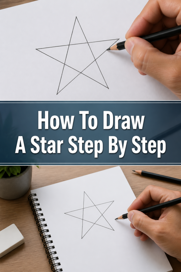 ⭐ How To Draw A Star Step By Step