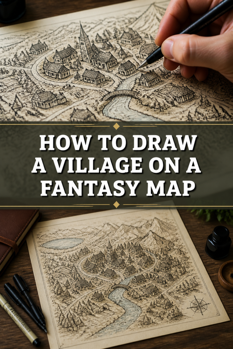 🗺️ How To Draw A Village On A Fantasy Map
