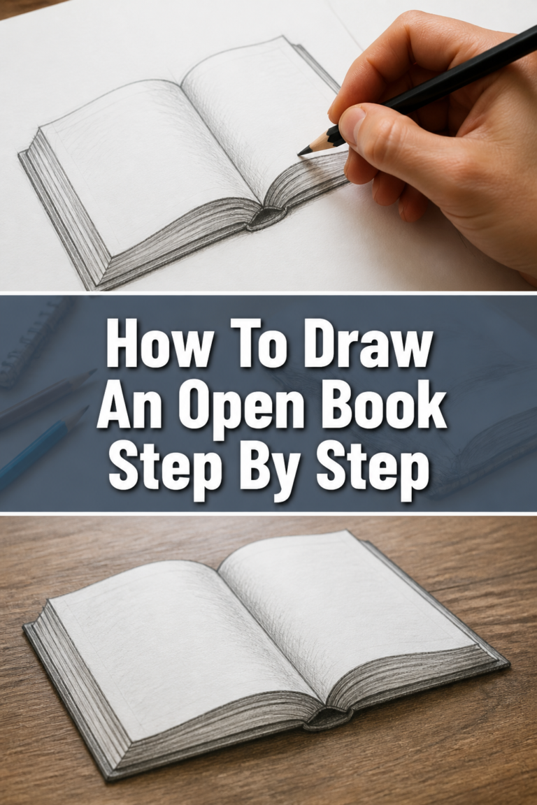 📖 How To Draw An Open Book Step By Step