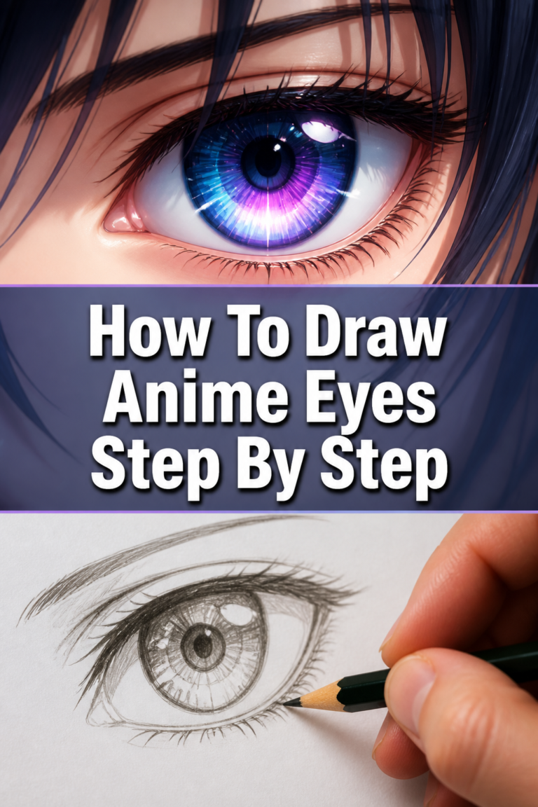 👁️ How To Draw Anime Eyes Step By Step