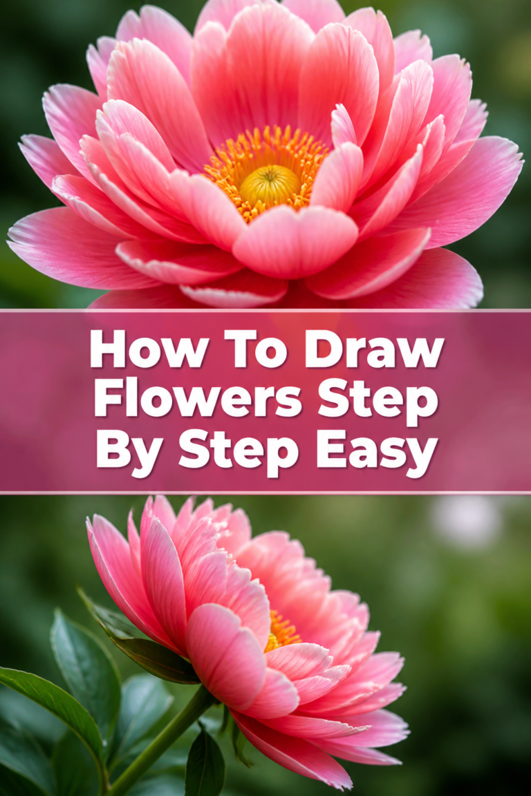 🔥 How To Draw Flowers Step By Step Easy