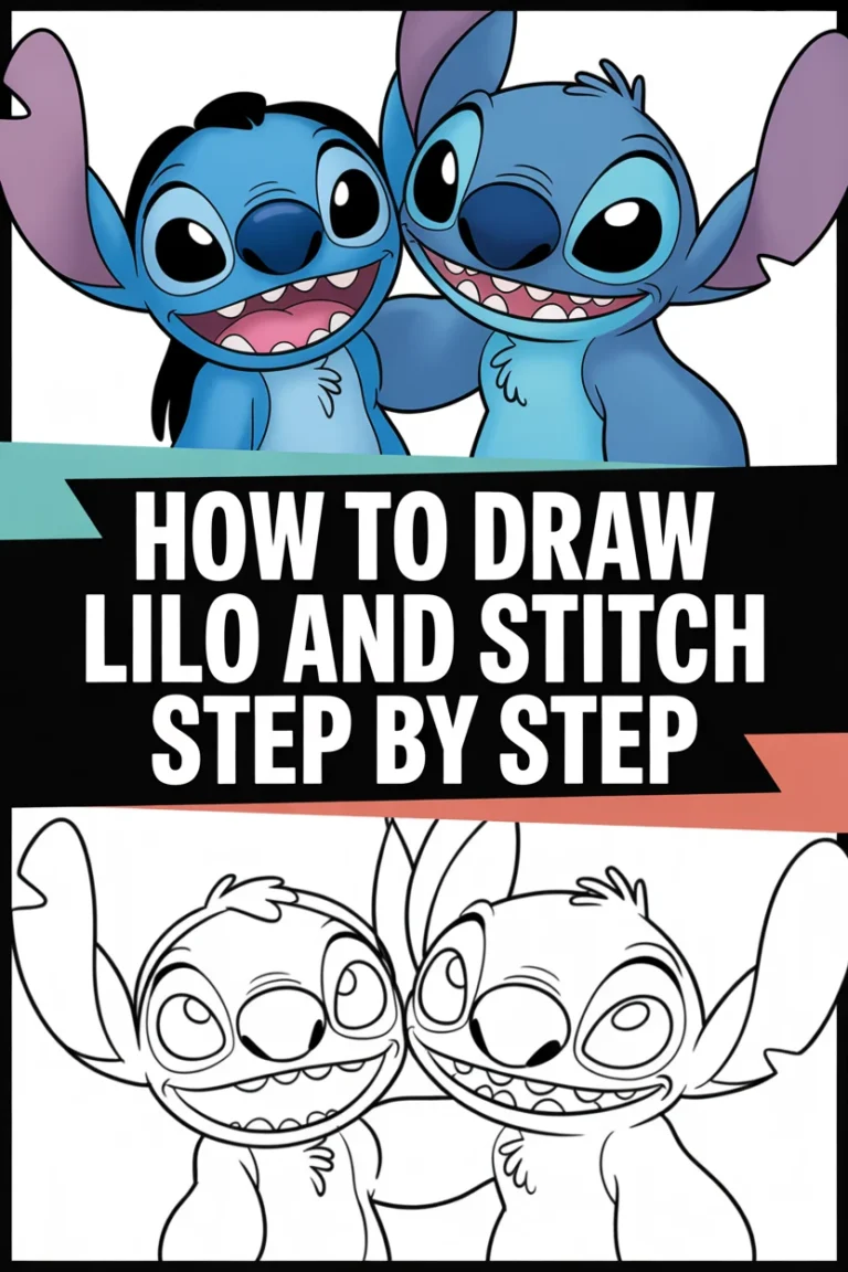 🎨 How To Draw Lilo And Stitch Step By Step