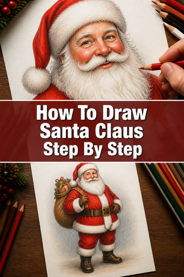 🎅 How To Draw Santa Claus Step By Step