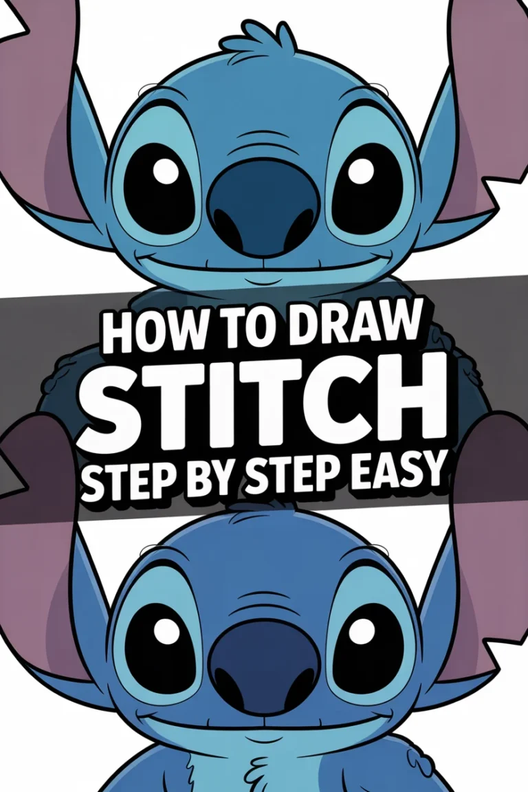 👽 How To Draw Stitch Step By Step Easy