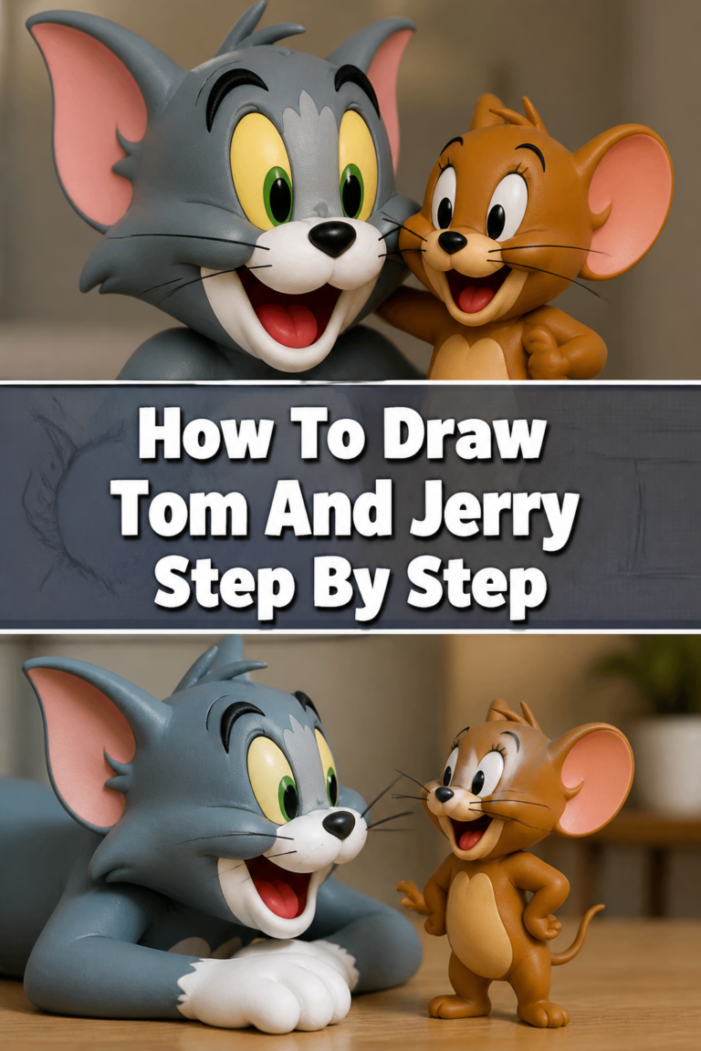 💡 How To Draw Tom And Jerry Step By Step
