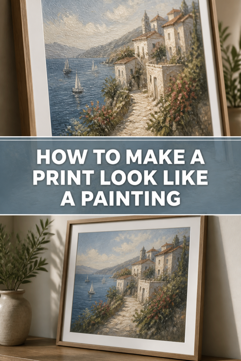 ⭐ How To Make A Print Look Like A Painting