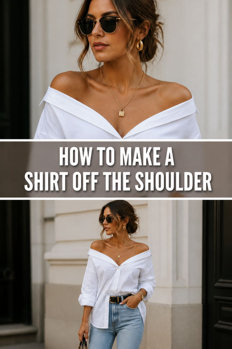 ✂️ How To Make A Shirt Off The Shoulder