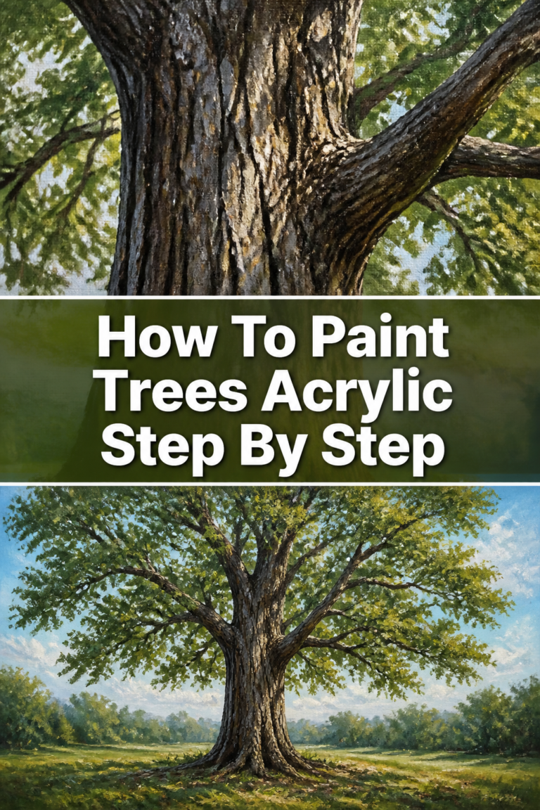 🌳 How To Paint Trees Acrylic Step By Step