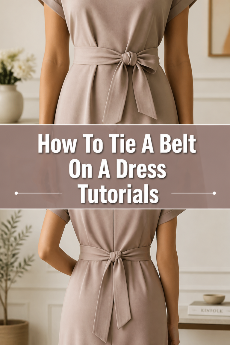 👗 How To Tie A Belt On A Dress Tutorials