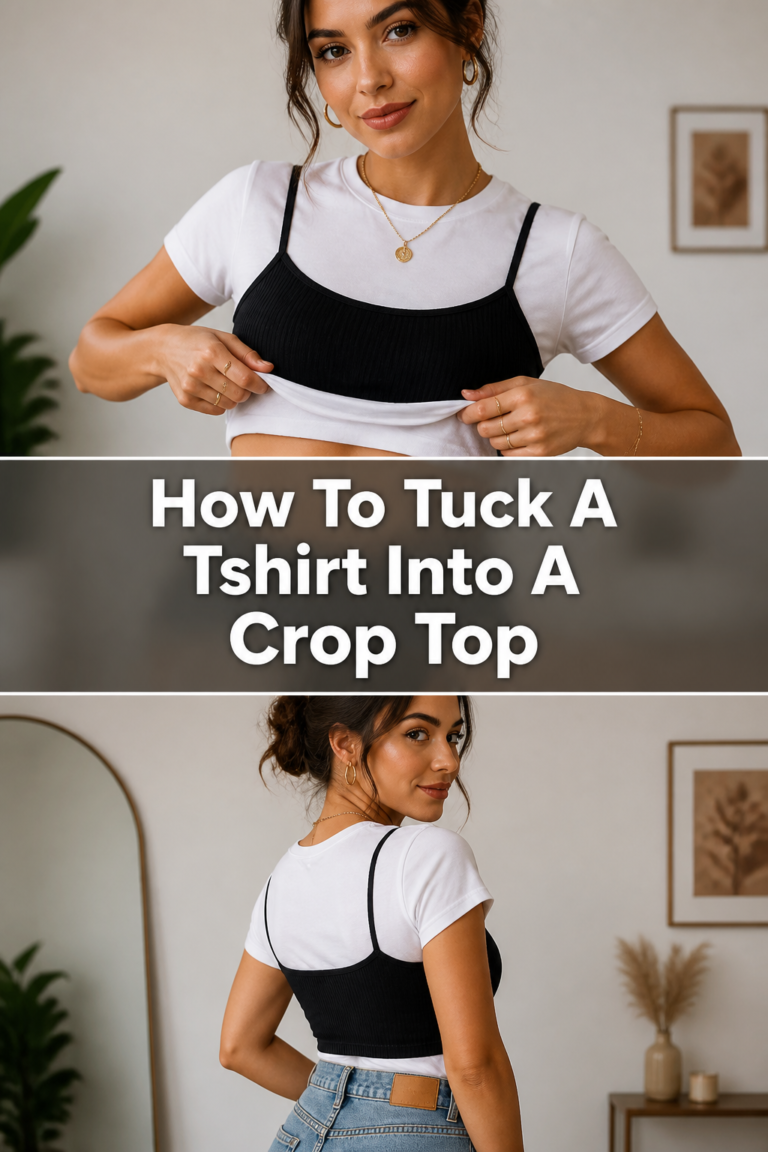 👕 How To Tuck A Tshirt Into A Crop Top