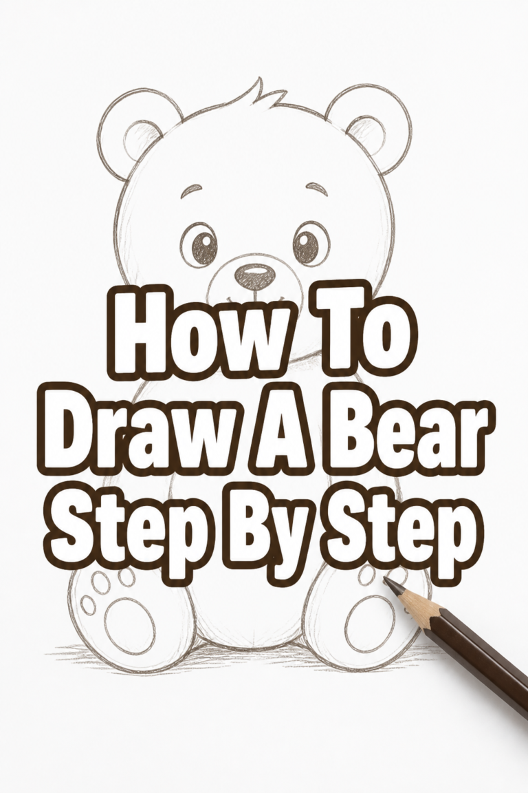 🐻 How To Draw A Bear Step By Step