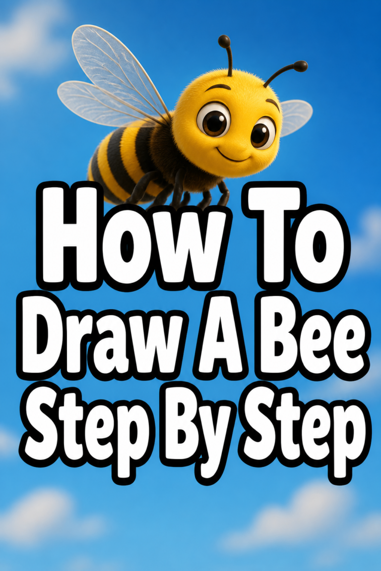 🐝 How To Draw A Bee Step By Step