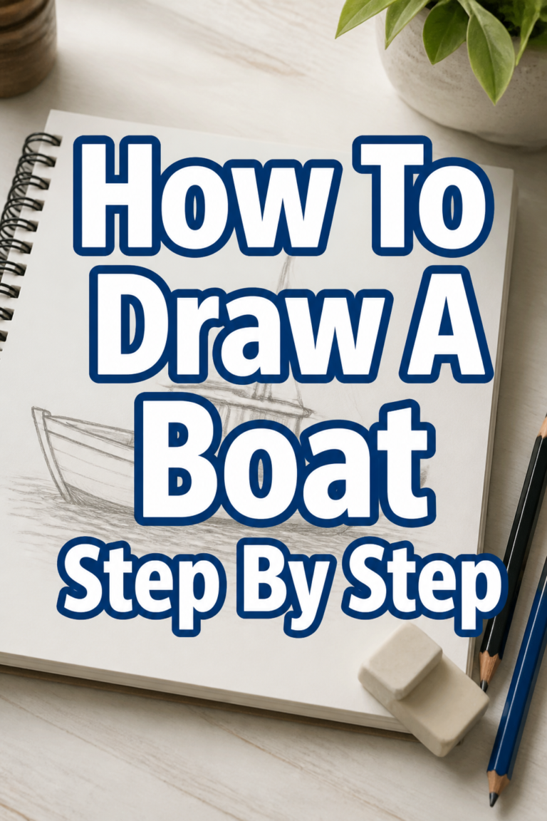 ⛵ How To Draw A Boat Step By Step